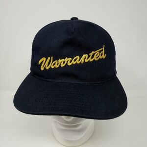 Pendleton Woolen Mills Warranted Navy Blue Cotton Leather Strapback‎ Hat Cap